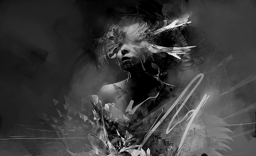 Molecular Spirit digital illustration by Javier Casas Moscko