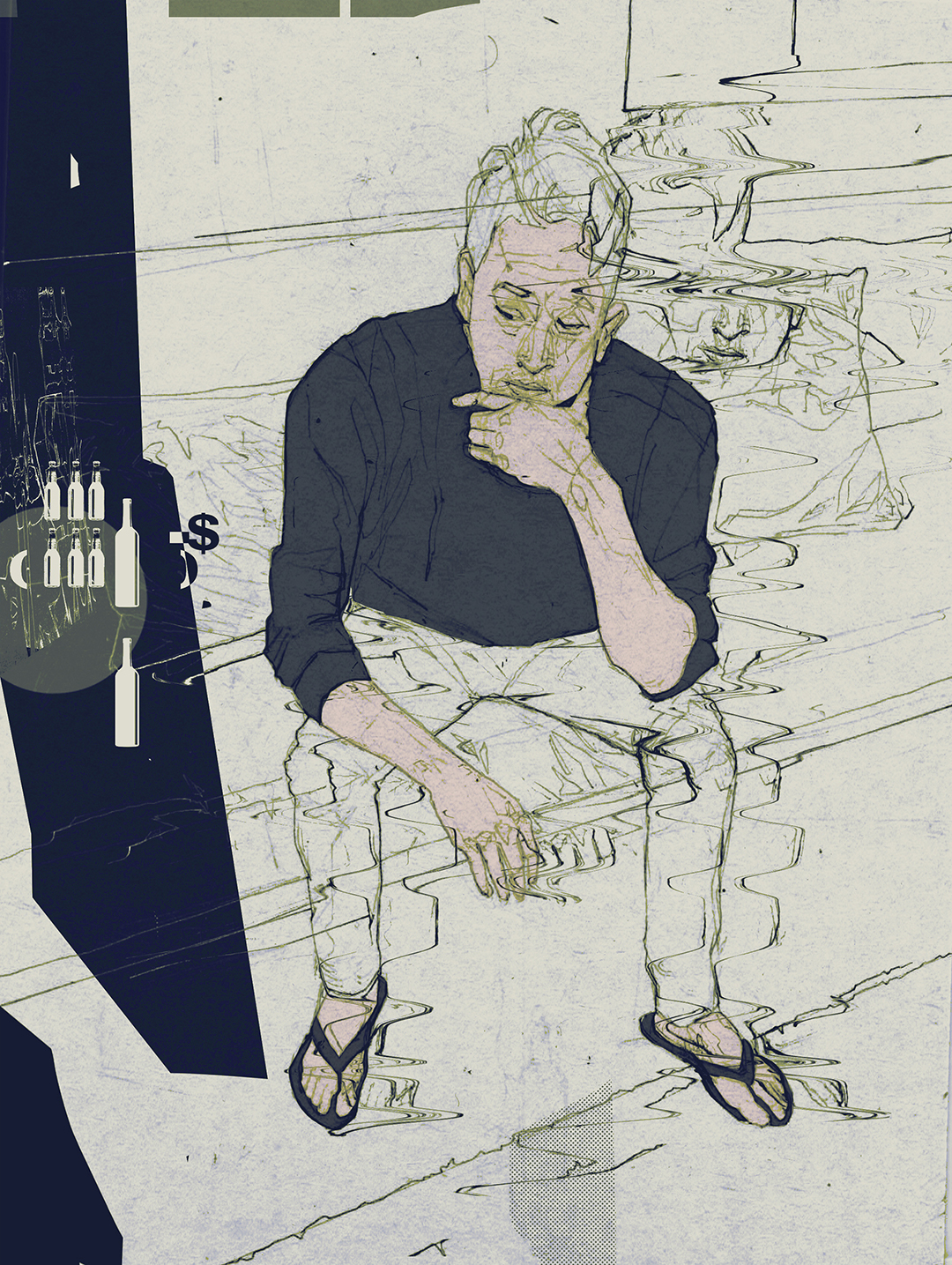 javier-casas-moscko-Drawing-illustration-bakanica artwork by Javier Casas Moscko