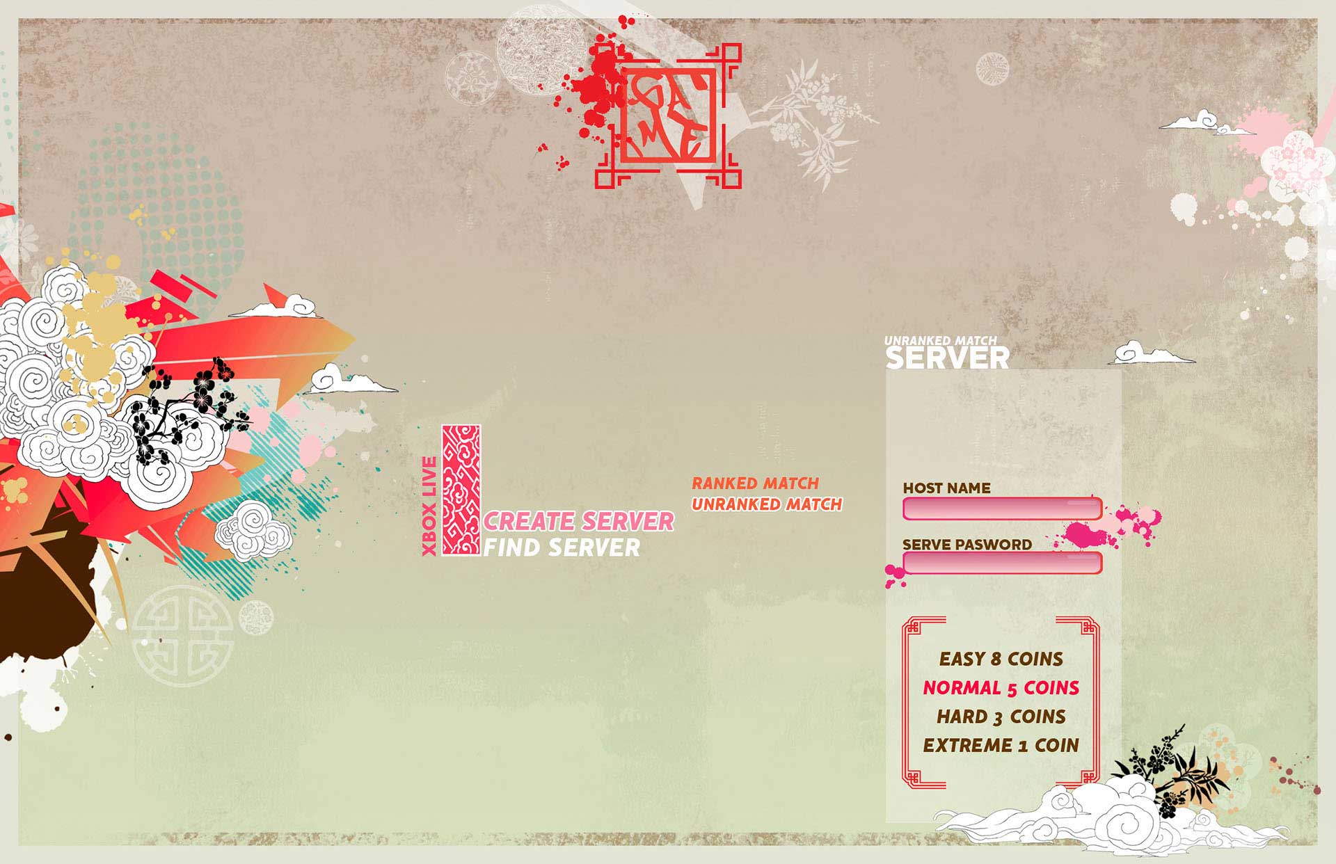 javier-casas-moscko-graphic-design-KFA-menu_GAME-createserver artwork by Javier Casas Moscko